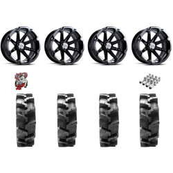 Quadboss QBT680 29x9.5-14 Tires on MSA M12 Diesel Wheels