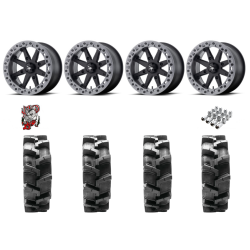 Quadboss QBT680 29x9.5-14 Tires on MSA M31 Lok2 Beadlock Wheels