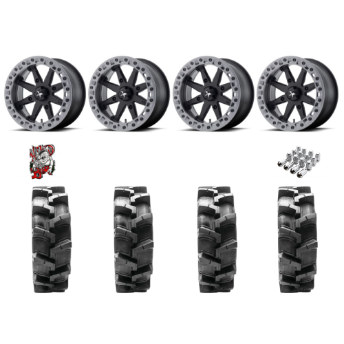 Quadboss QBT680 29x9.5-14 Tires on MSA M31 Lok2 Beadlock Wheels