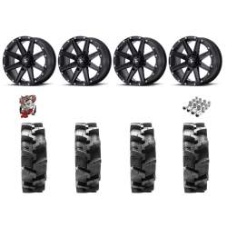 Quadboss QBT680 29x9.5-14 Tires on MSA M33 Clutch Wheels