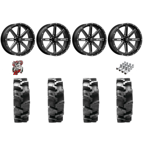 Quadboss QBT680 29x9.5-14 Tires on MSA M41 Boxer Wheels