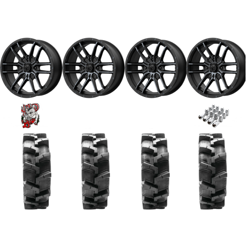 Quadboss QBT680 33x9.5-18 Tires on MSA M43 Fang Wheels