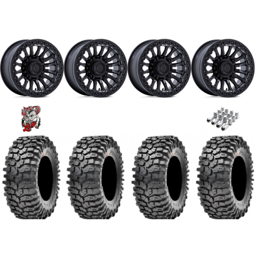 Maxxis Roxxzilla ML7 (Competition Compound) 32x10-15 Tires on Fuel Rincon Blackout Beadlock Wheels