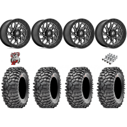 Maxxis Roxxzilla ML7 (Competition Compound) 35x10-15 Tires on Fuel Runner Gloss Black Milled Wheels