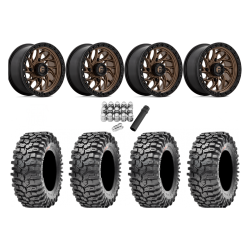 Maxxis Roxxzilla ML7 (Competition Compound) 32x10-15 Tires on Fuel Runner Matte Bronze Wheels