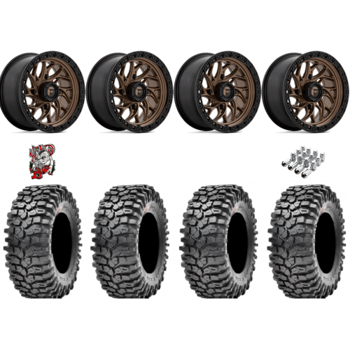 Maxxis Roxxzilla ML7 (Competition Compound) 35x10-15 Tires on Fuel Runner Matte Bronze Wheels