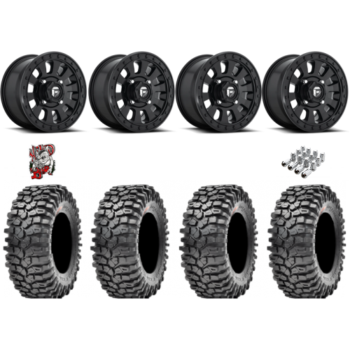 Maxxis Roxxzilla ML7 (Competition Compound) 35x10-15 Tires on Fuel Tactic Matte Black Wheels