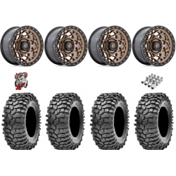 Maxxis Roxxzilla ML7 (Competition Compound) 32x10-15 Tires on Fuel Unit Matte Bronze Wheels