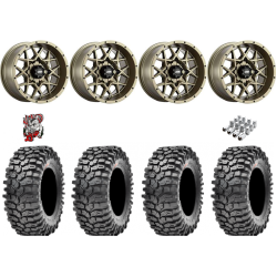 Maxxis Roxxzilla ML7 (Competition Compound) 35x10-15 Tires on ITP Hurricane Bronze Wheels