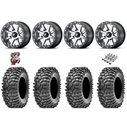 Maxxis Roxxzilla ML7 (Standard Compound) 32x10-15 Tires on MSA M21 Lok Gunmetal Beadlock Wheels