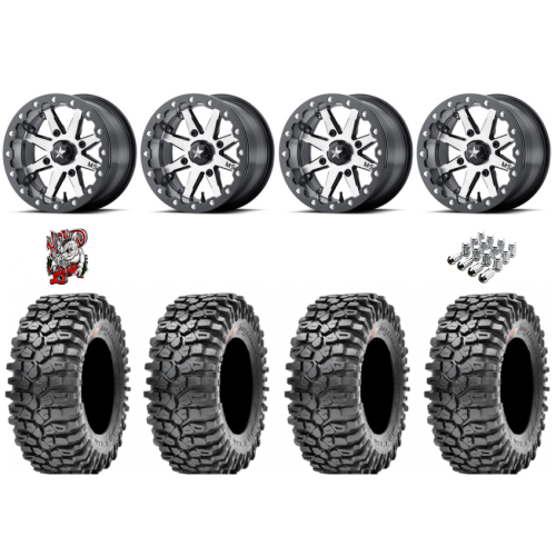 Maxxis Roxxzilla ML7 (Standard Compound) 32x10-15 Tires on MSA M21 Lok Gunmetal Beadlock Wheels