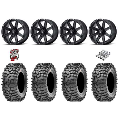 Maxxis Roxxzilla ML7 (Competition Compound) 32x10-14 Tires on MSA M33 Clutch Wheels