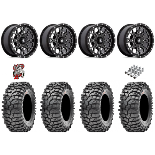 Maxxis Roxxzilla ML7 (Competition Compound) 32x10-15 Tires on MSA M45 Portal Milled Wheels