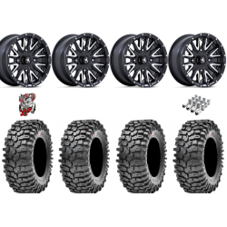 Maxxis Roxxzilla ML7 (Competition Compound) 32x10-15 Tires on MSA M49 Creed Matte Black & Machined Wheels