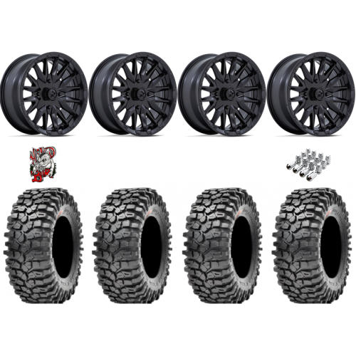 Maxxis Roxxzilla ML7 (Competition Compound) 35x10-15 Tires on MSA M49 Creed Matte Black Wheels