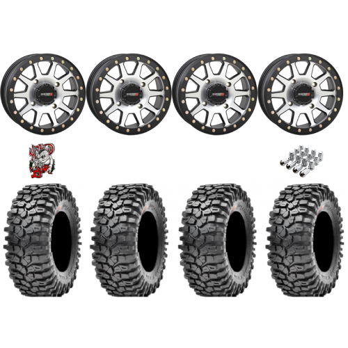 Maxxis Roxxzilla ML7 (Standard Compound) 32x10-14 Tires on SB-3 Machined Beadlock Wheels