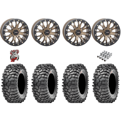 Maxxis Roxxzilla ML7 (Competition Compound) 32x10-15 Tires on SB-4 Bronze Beadlock Wheels