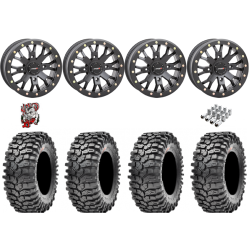 Maxxis Roxxzilla ML7 (Competition Compound) 32x10-14 Tires on SB-4 Matte Black Beadlock Wheels