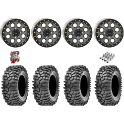 Maxxis Roxxzilla ML7 (Competition Compound) 32x10-15 Tires on SB-7 Matte Titanium Beadlock Wheels