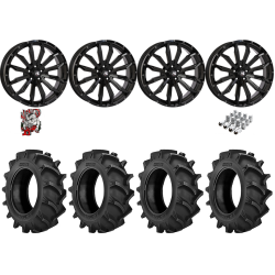 BKT TR 171 40x11.2-20 Tires on HL21 Gloss Black Wheels