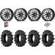 BKT TR 171 35x9.5-18 Tires on ITP Hurricane Gloss Black Wheels