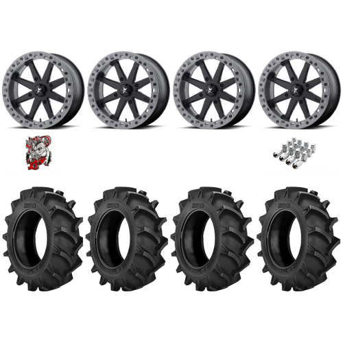 BKT TR 171 33x8-18 Tires on MSA M31 Lok2 Beadlock Wheels