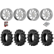 BKT TR 171 44x11.2-24 Tires on MSA M36 Switch Brushed Titanium Wheels