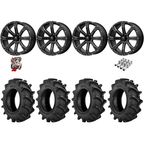 BKT TR 171 40x11.2-20 Tires on MSA M42 Bounty Matte Black Milled Wheels