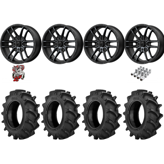 BKT TR 171 35-9.5-18 Tires on MSA M43 Fang Wheels