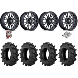 BKT TR 171 42x9.5-24 Tires on MSA M51 Thunderlips Machined Wheels