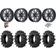 BKT TR 171 40x11.2-20 Tires on MSA M51 Thunderlips Machined Wheels