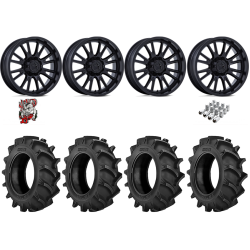 BKT TR 171 35x8.3-20 Tires on MSA M51 Thunderlips Matte Black Wheels