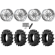 BKT TR 171 46x12.4-24 Tires on MSA Breakout Polished (24x10) Forged Wheels