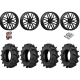 BKT TR 171 37-8.3-22 Tires on ST-3 Matte Black Wheels