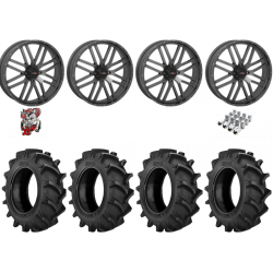 BKT TR 171 40-9.5-22 Tires on ST-3 Grey Wheels