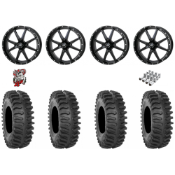 System 3 XT400 33x9.5-20 Tires on Frontline 556 Gloss Black Wheels