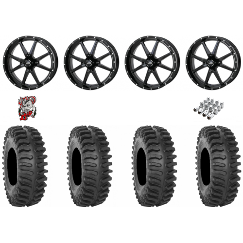 System 3 XT400 33x9.5-20 Tires on Frontline 556 Gloss Black Wheels