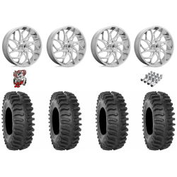 System 3 XT400 33x9.5-20 Tires on Fuel Runner Polished Wheels