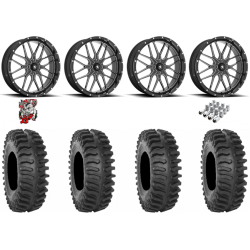 System 3 XT400 40x9.5-24 Tires on MSA M45 Portal Milled Wheels