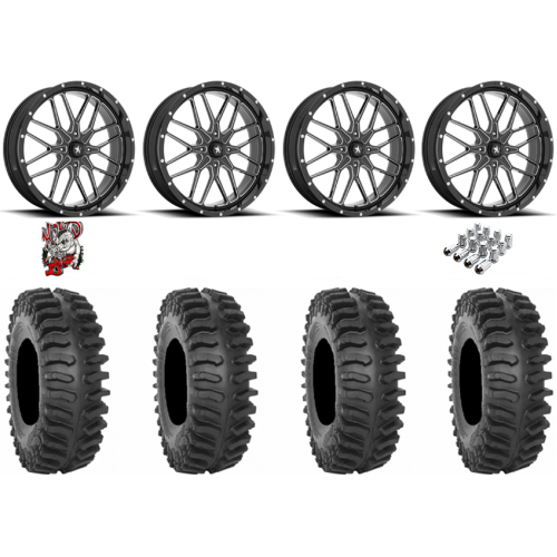 System 3 XT400 40x9.5-24 Tires on MSA M45 Portal Milled Wheels