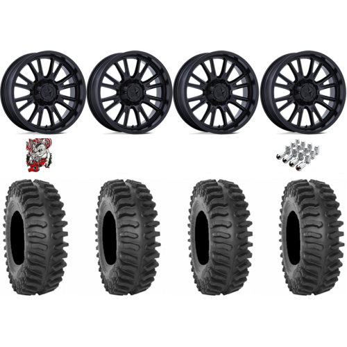 System 3 XT400 37x9.5-22 Tires on MSA M51 Thunderlips Matte Black Wheels