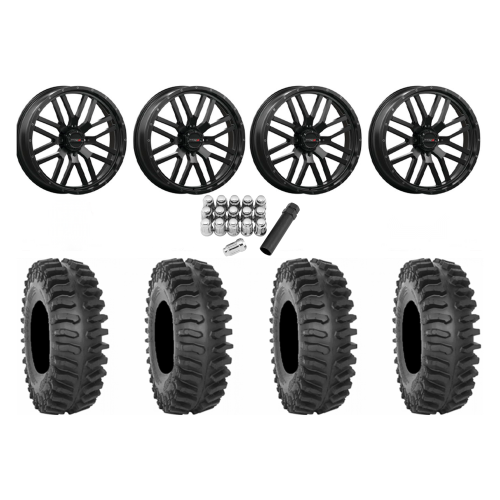 System 3 XT400 37x9.5-22 Tires on ST-3 Matte Black Wheels