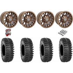 System 3 XT400 30x10-15 Tires on Moose Utility 24X Bronze Wheels