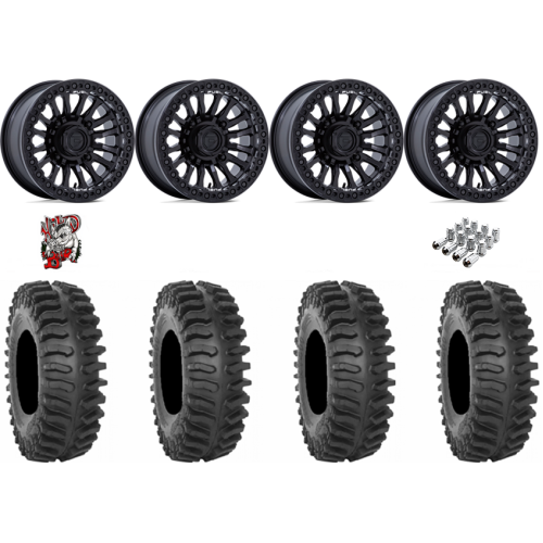 System 3 XT400 30x10-15 Tires on Fuel Rincon Blackout Beadlock Wheels