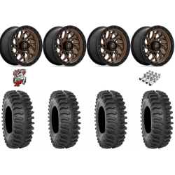 System 3 XT400 32x10-15 Tires on Fuel Runner Matte Bronze Wheels