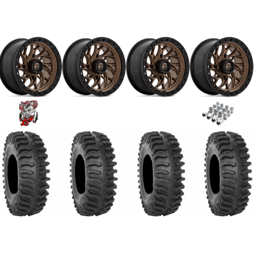 System 3 XT400 30x10-15 Tires on Fuel Runner Matte Bronze Wheels