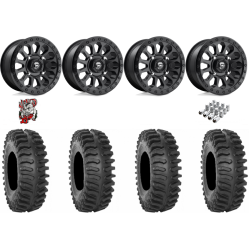 System 3 XT400 32x10-15 Tires on Fuel Vector Matte Black Wheels