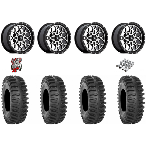 System 3 XT400 33x10-15 Tires on MSA M45 Portal Machined Wheels