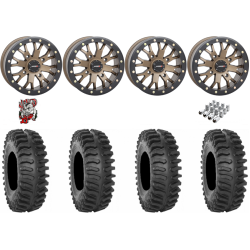 System 3 XT400 27x10-14 Tires on SB-4 Bronze Beadlock Wheels