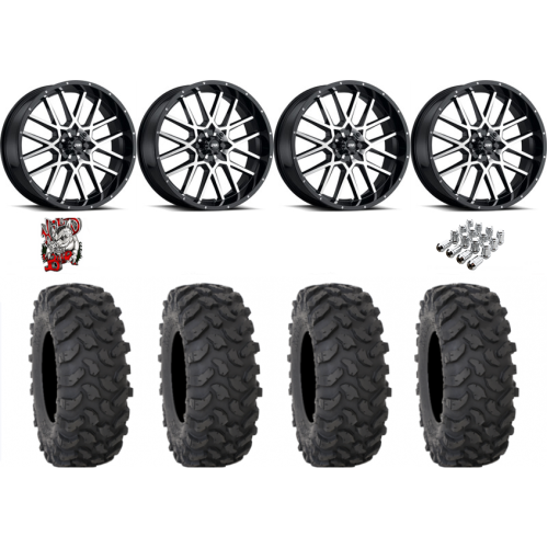 System 3 XTR370 37x10-18 Tires on ITP Hurricane Machined Wheels